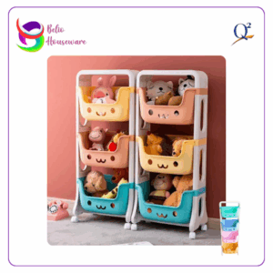 Q2 Rak Penyimpanan Serbaguna Smile Susun 4 Tingkat Q-8804