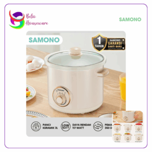 Samono Slow Cooker 6in1 SW-SC3L Kapasitas 3L - Warm Beige