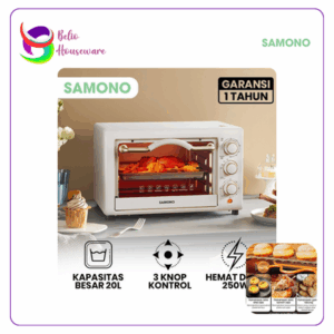 Samono Oven Daya Rendah 250W Kapasitas 20L SW-EOW20 White