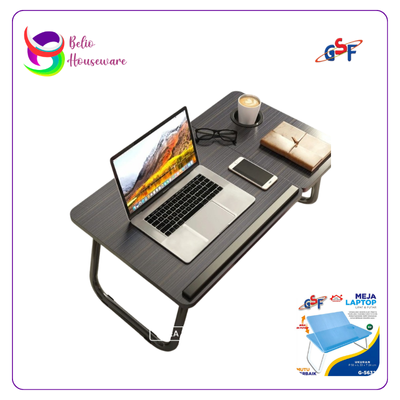GSF Meja Laptop Lipat dan Putar Adjustable G-5632 Biru