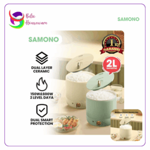 Samono Panci Elektrik SW-DG05 Low Watt 2L - Beige