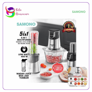 Samono Food Chopper 5in1 SW-CS400 Stainless Steel