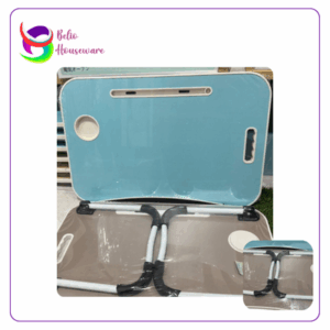 Meja Laptop Portable Besar + Pegangan Biru