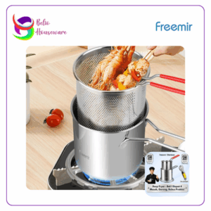 Freemir 3 in 1 Mini Deep Fryer + Capitan Multifungsi (A19801) - Stainless