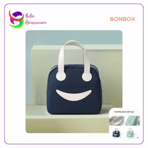 Bonbox Tas Lunch Box / Tas Kotak Makan Smile BLB40 - Blue