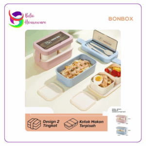 Bonbox Lunch Box / Kotak Makan Susun BTW70 - Blue
