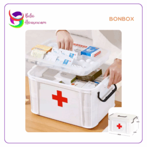Bonbox Kotak Obat / Kotak P3K Lapis Ganda BX-HP5-31210 White
