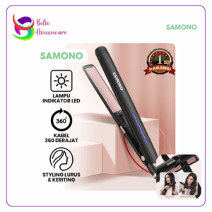 Samono Catokan Rambut Lurus dan Keriting 2in1 SW-HS20 - Black