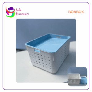Bonbox Keranjang / Storage Box 2 Layer BSB3302 - Biru