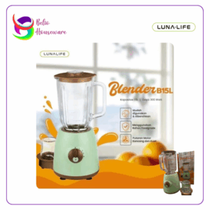 Lunalife Blender 2in1 Kaca 1,5Liter (B15L) - Green + Brown