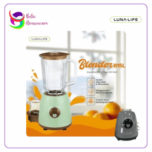 Lunalife Blender 2in1 Kaca 1,5Liter (B15L) - Grey